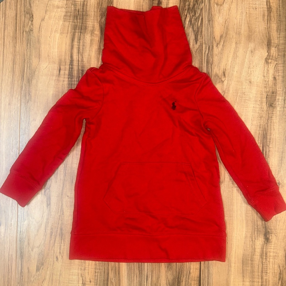 Red Kids Loose Turtleneck by Ralph Lauren